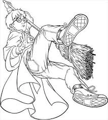 Kolorowanka przewracający się Harry Potter